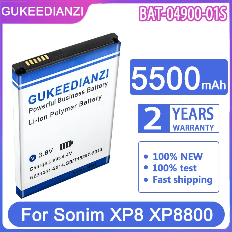Gukeedianzi Batteria Di Ricambio Bat-04900-01S 5500Mah Per Sonim Xp8 Xp8800