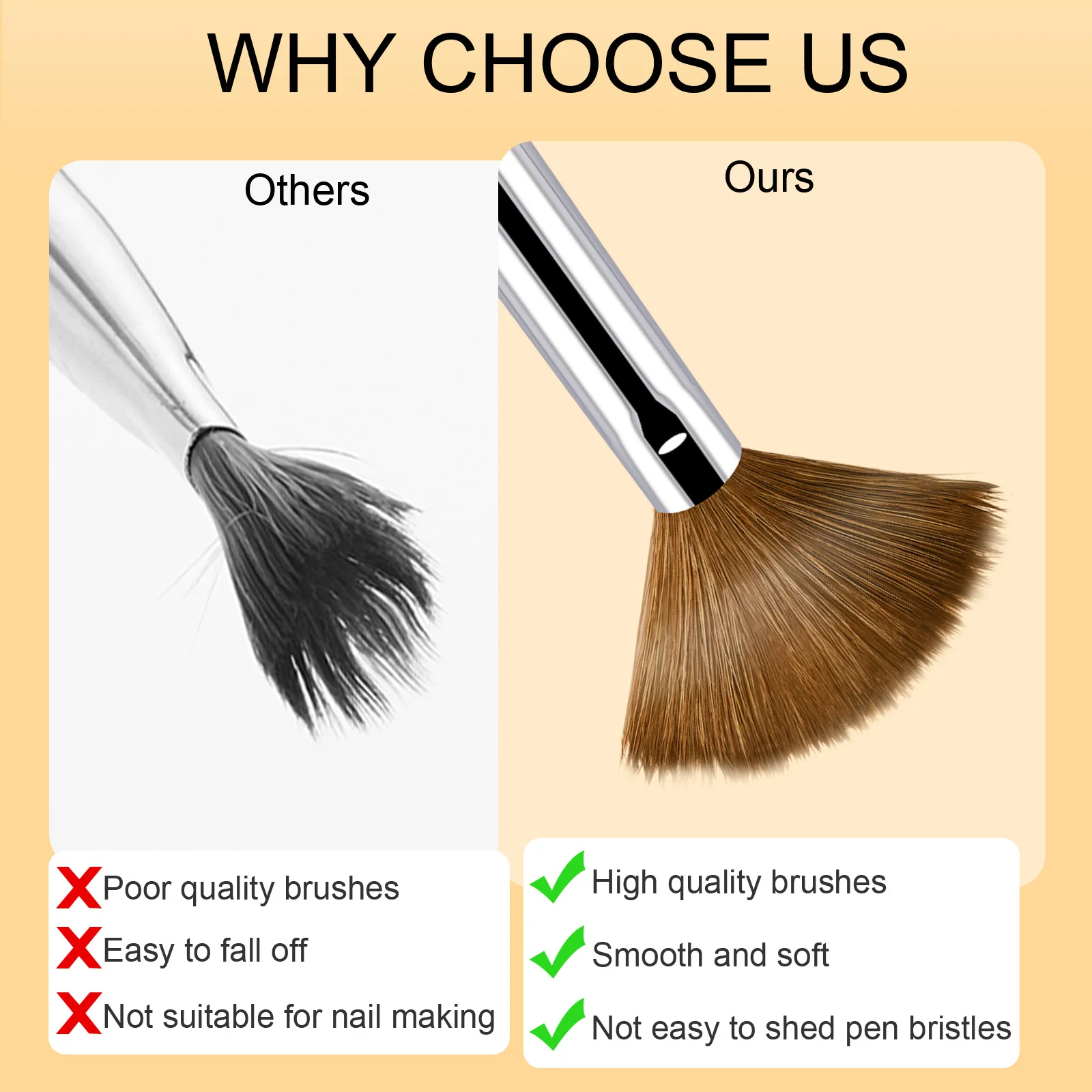 4pcs Kolinsky Acrylic Nail Brush Good Quality Nail Art Mink Brush Wood Handle Gel Builder Manicure Brush Drawing Tools 4