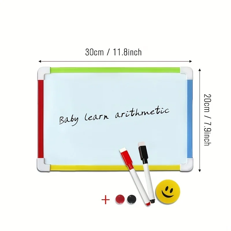 3 Styles Kids Whiteboard Magnetic Dry Eraser White Board With Free Gifts Number Magnets Preschool Children Memo Message Boards - 4