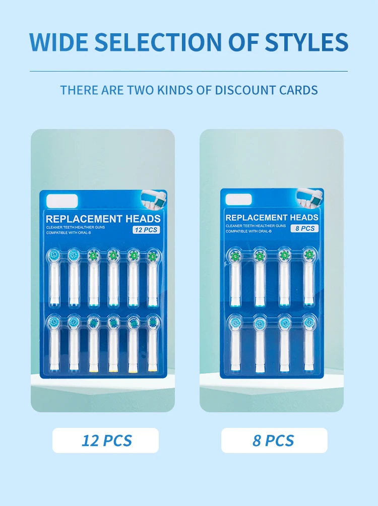 Description Picture 5 of item12pcs Replacement Brush Heads For Oral-B Electric Toothbrush Advance Power/Vitality Precision Clean/Pro Health/Triumph/3D Excel