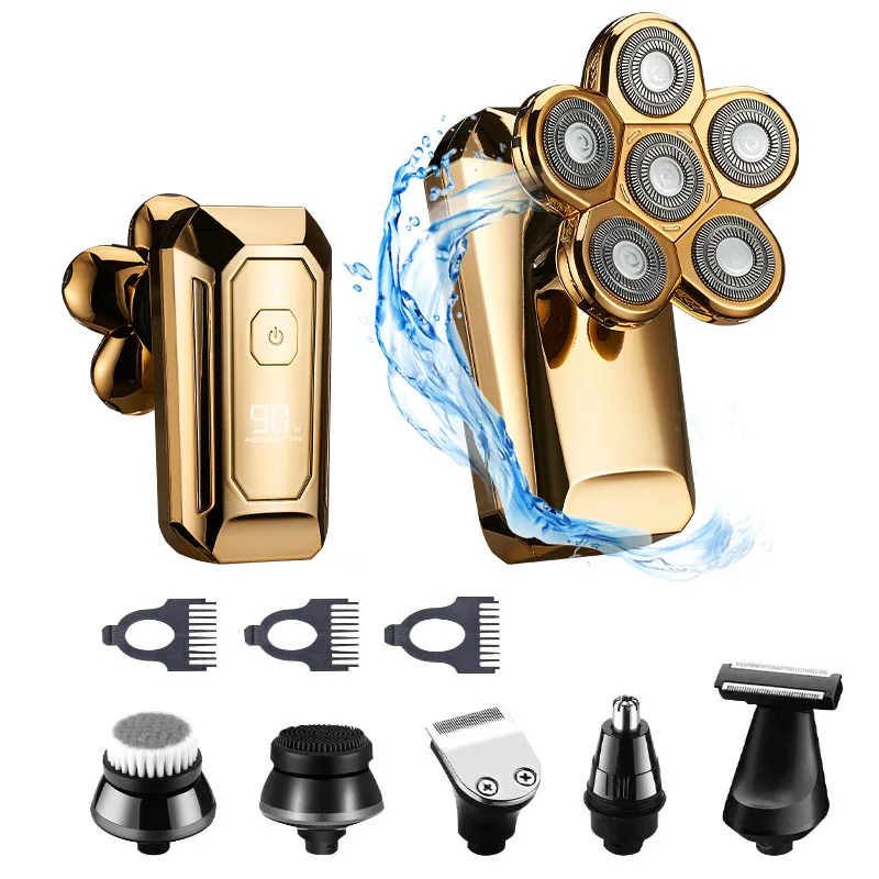 Professional Hair Clippers Electric Cordless LCD Hair Trimmer Gold Silver Hair Cutting Machine