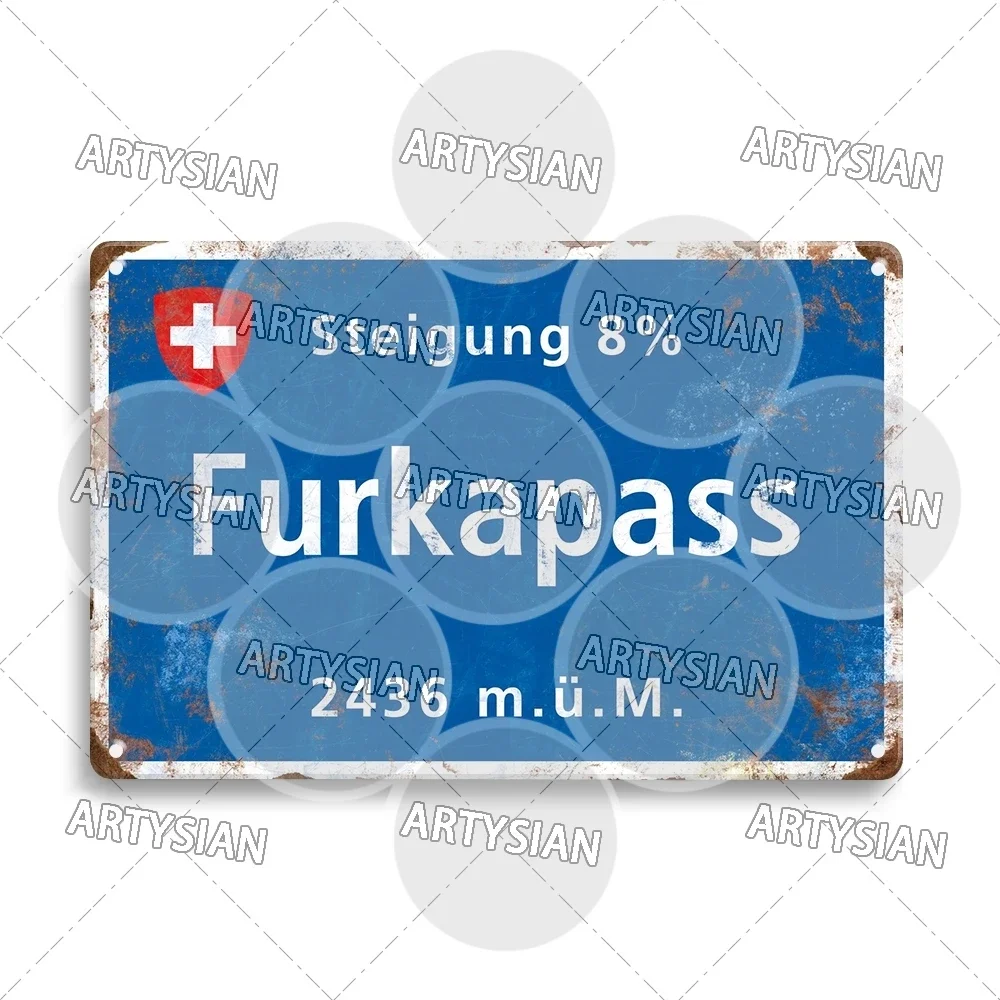 Artysian Tour de France Cycling Race Cycling Landmark Metal Plaque Road  Signs Austria Italy Alpe d Huez Alto de L Angliru Poggio - AliExpress