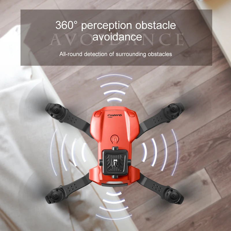 Mini Drone 4K HD Camera Four sided Obstacle Avoidance Air Pressure Fixed Height Professional Foldable Quadcopter Kid Toys GIft 5