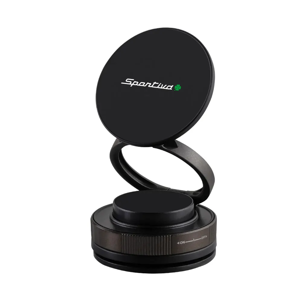 Magnetic Car Phone Mount with Mechanical Vacuum Suction Cup and Navigation Holder