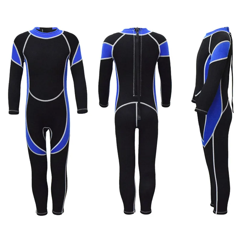 Neoprene Long Sleeves Wetsuits Diving Suits for Boys/Girls Children Rash Guards One Pieces Surfing Swim Snorkel child#292553