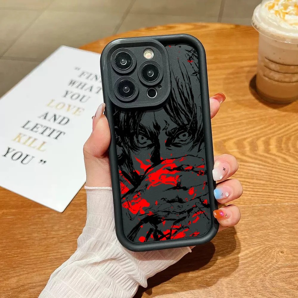 Attack on Titan Anime Black Premium Soft Phone Case