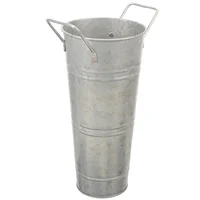 Black Iron Umbrella Bucket Planting Floral Vase Decor Retro Flower Vases Barrel Garden Supplies Photo Prop 2
