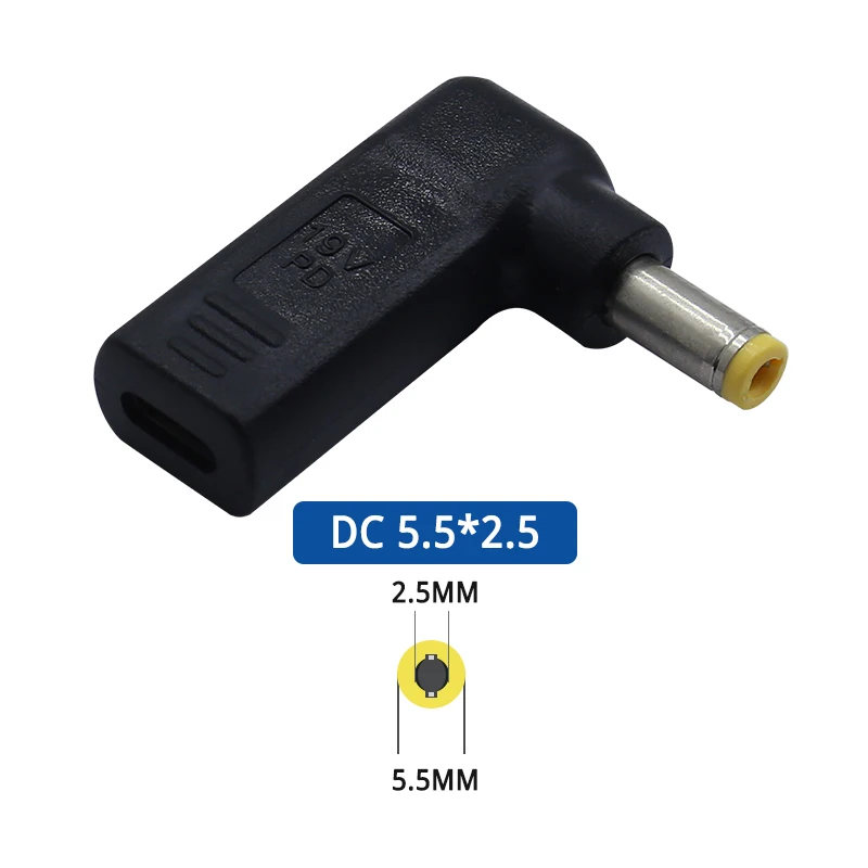 Adattatore USB-C A Connettore 2.5mm X 0.7mm – Ricarica Rapida PD 100W, Con Chip Intelligente E LED Blu, Per Notebook E Dispositivi Compatibili (solo Ricarica, No Dati)