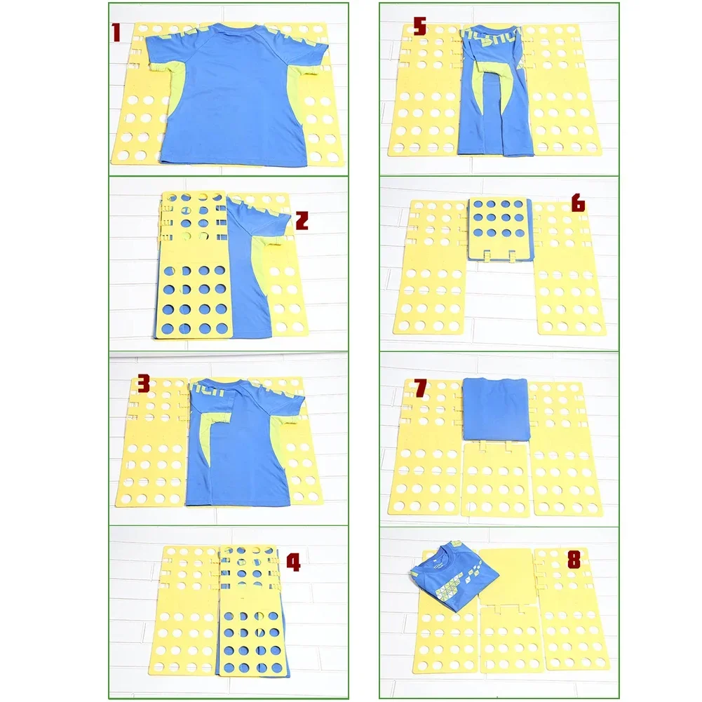 Clothes Folding Board Adults Child Clothing Folder Bender Plastic Practical Detacha All Size Quick Fold the Clothes T Shirts 6