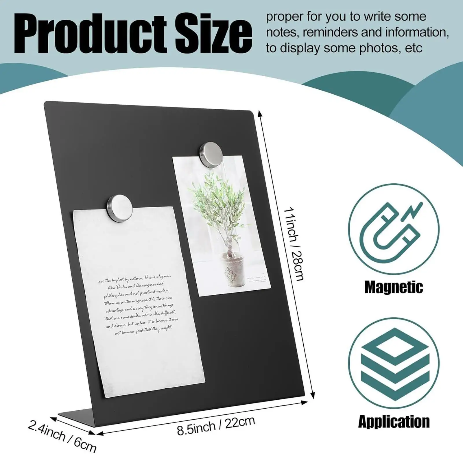 Metal Board For Magnets Stainless Steel Shopping Lists Board Vertical Multifunctional Whiteboard For Home Workshop Kitchen