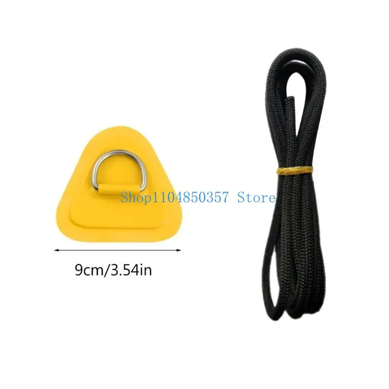 652F 6Pcs 풍선 보트 용 스테인레스 D-링 패치 카약 서핑 보드 패들 보드 카약 D-링 패드 스탠드 업 패들 보드