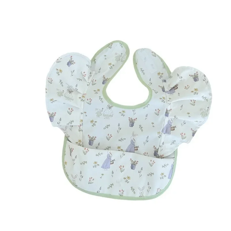 Korean Style Children's Bibs Waterproof Oil-resistant Baby Feeding Bibs Durable No-wash Cropped Food