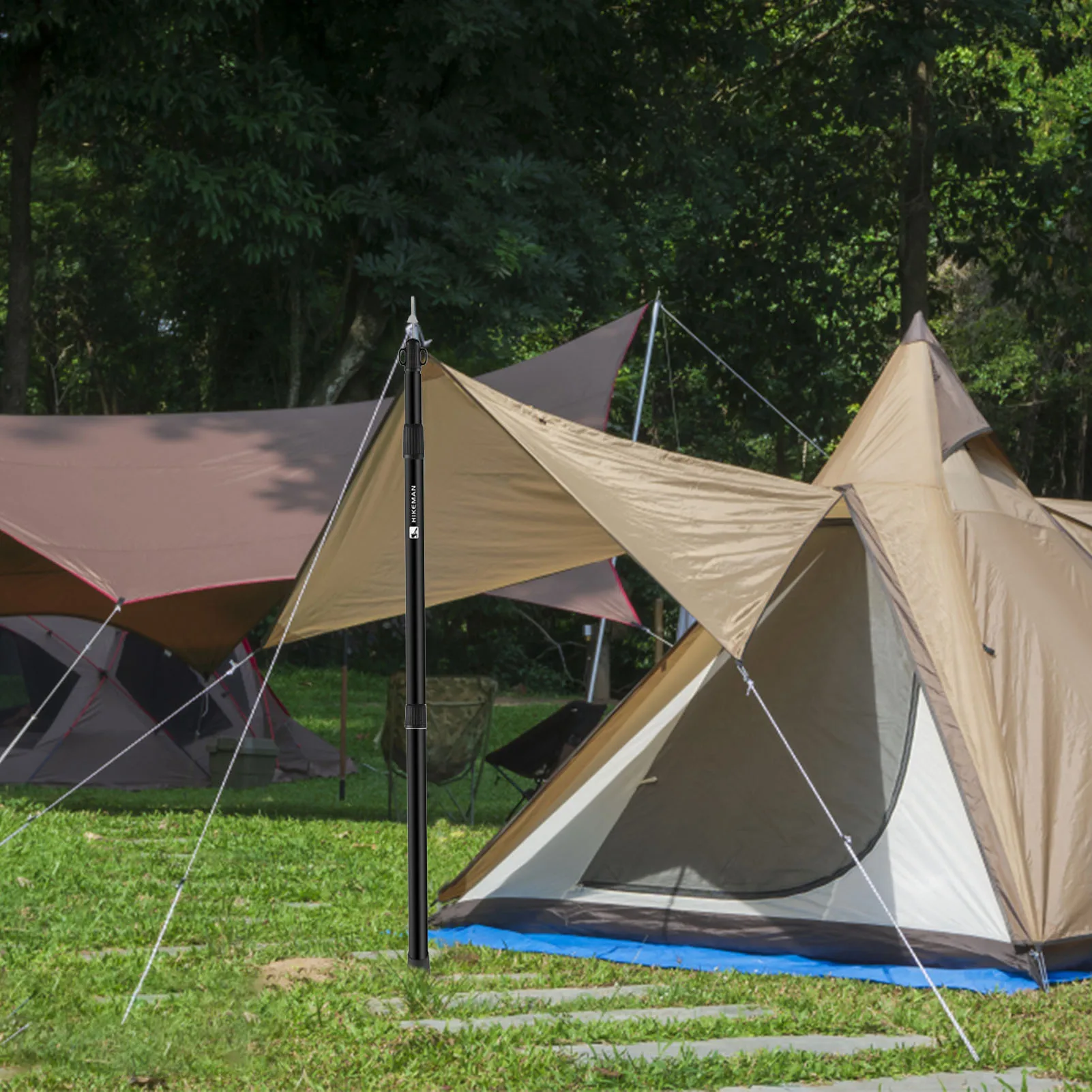 Telescoping Tarp Poles Telescoping Lightweight Tent Poles Heavy Duty Adjustable Tent For Outdoor Activity Camping Hiking