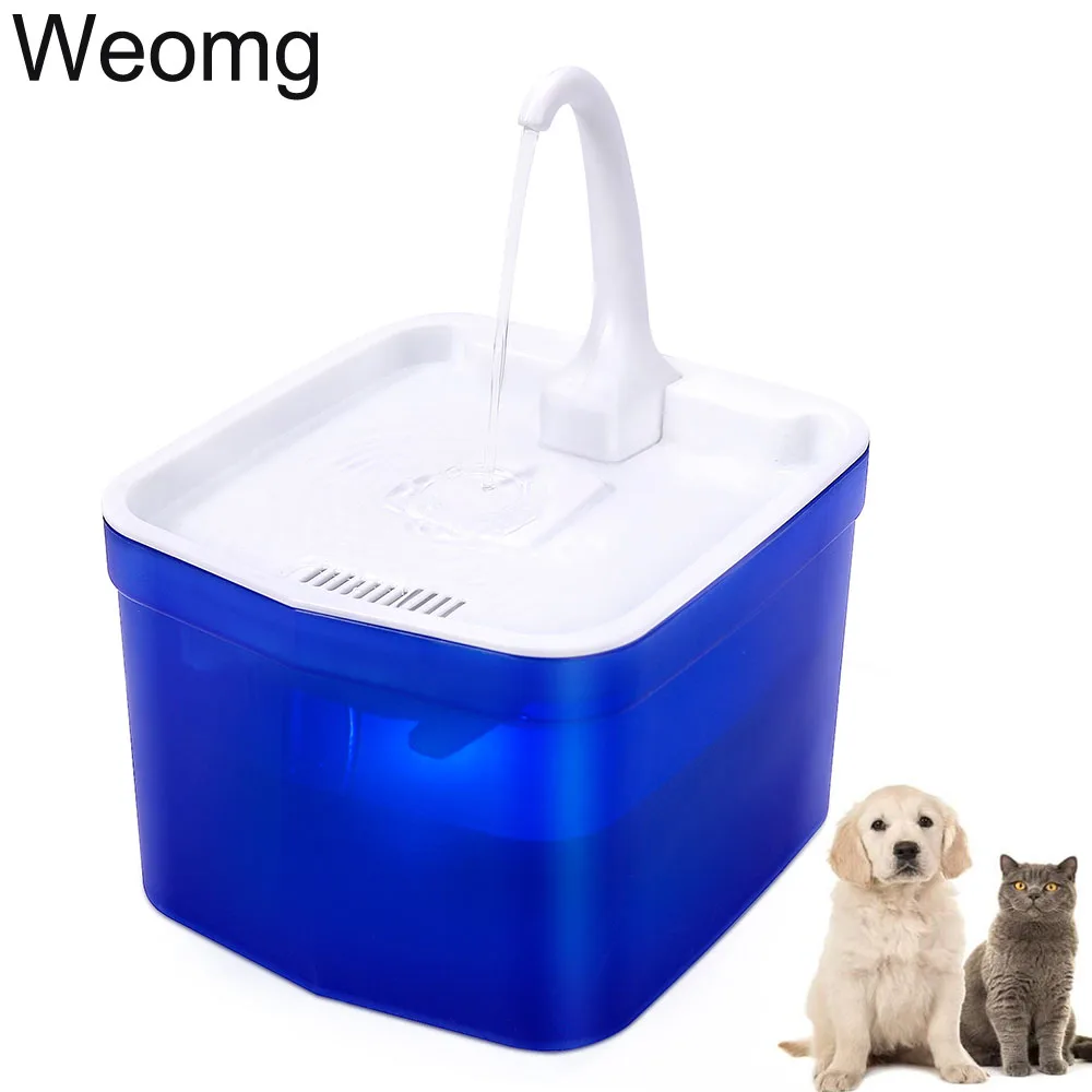 

2L Cat Water Fountain Dog Drink Automatic Pet Drinking Electric Dispenser Drinker Bowl Pet Products With LED Light For Pet