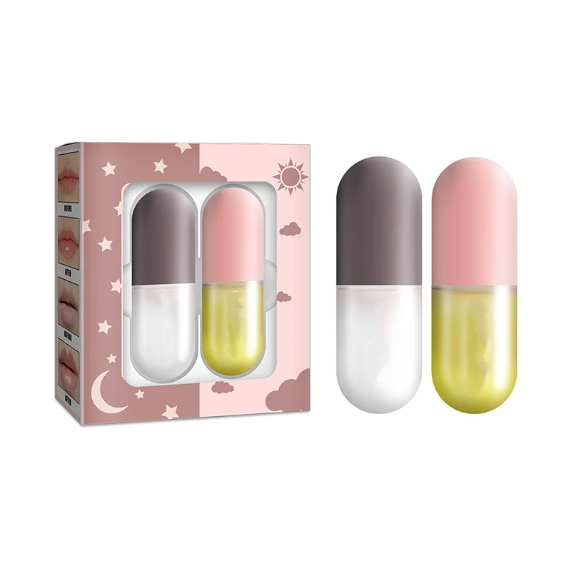 Day And Night Combined Lip Augmentation Essence Long-lasting Lip Oil Restore Lip Elasticity And Instantly Enrich Oil Makeup 6