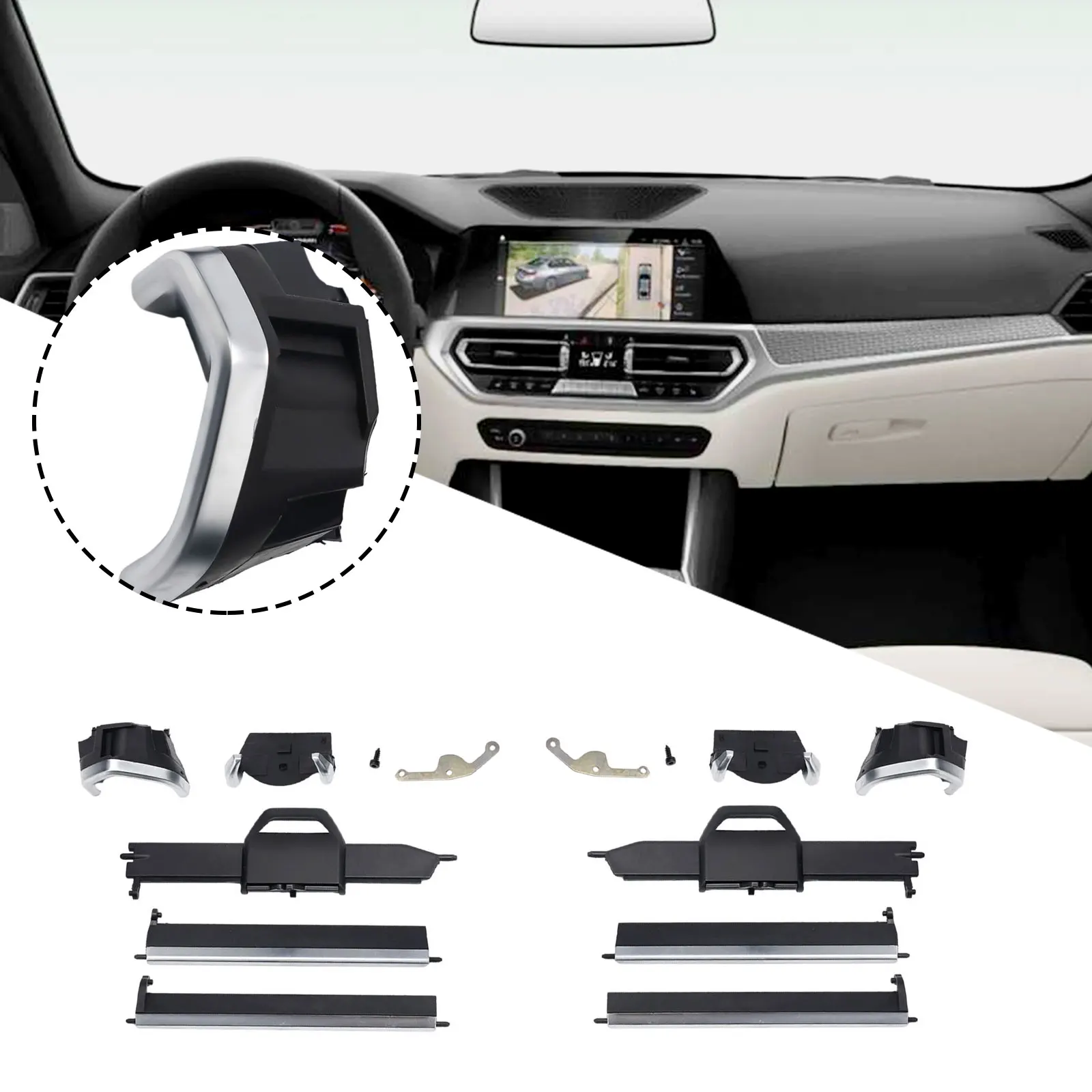 

1set Front AC Air Vent Clip Trim Correct Connector Direct Installation G20 4 G26 X3 G01 Grill Tab Left + Right