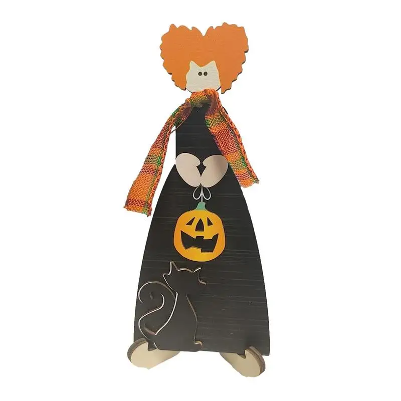 

Wooden Desktop Signs Mini Creative Sturdy Wooden Craft Signs Reusable Happy Halloween Sign Decorative Multifunctional Halloween