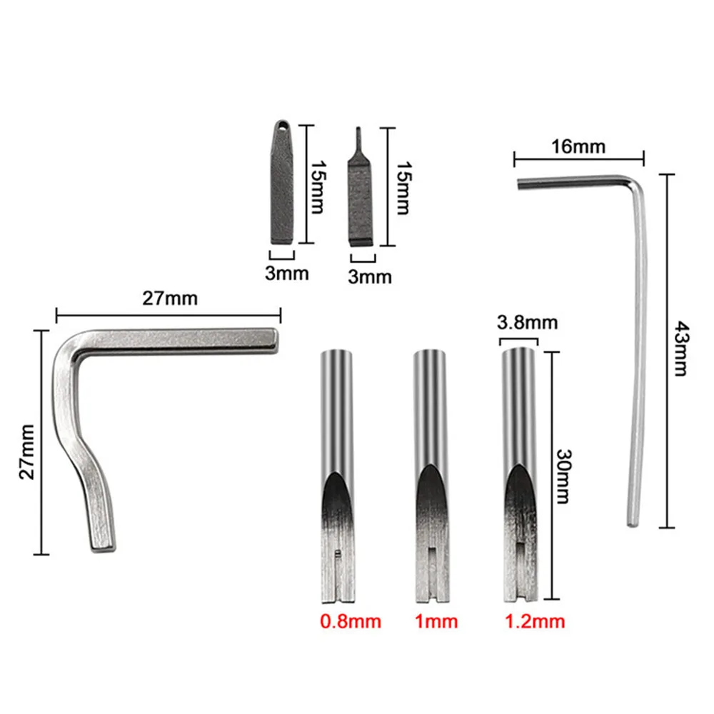7 In 1 Leather Craft Groover Crease Leather Stitching Tool Edge Press Kit Adjustable Stitching Engraving Trimming Sewing Tools