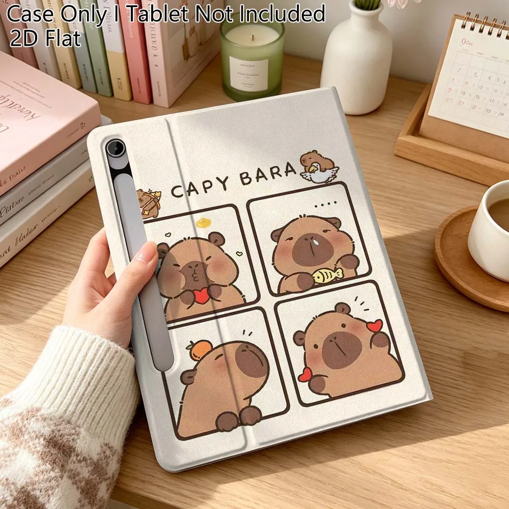 Capybara Art Cartoon Design Soft Flexible Tablet Case Gift
