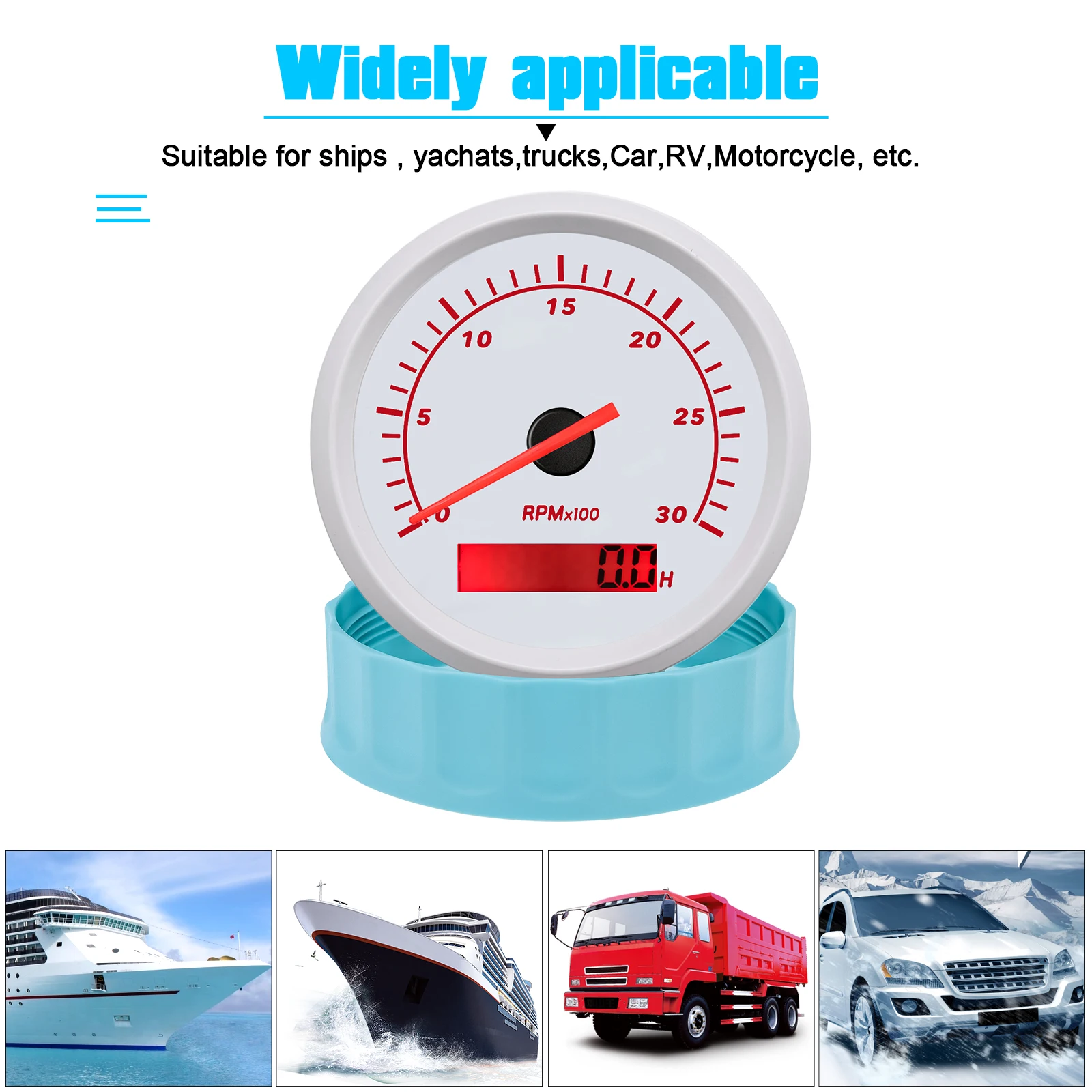 AD 85MM ָ   Ÿڹ, LCD ƿ , 3K/4K/6K/7K/8K RPM  , ؾ Ʈ ڵ Ʈ, 12V/24V