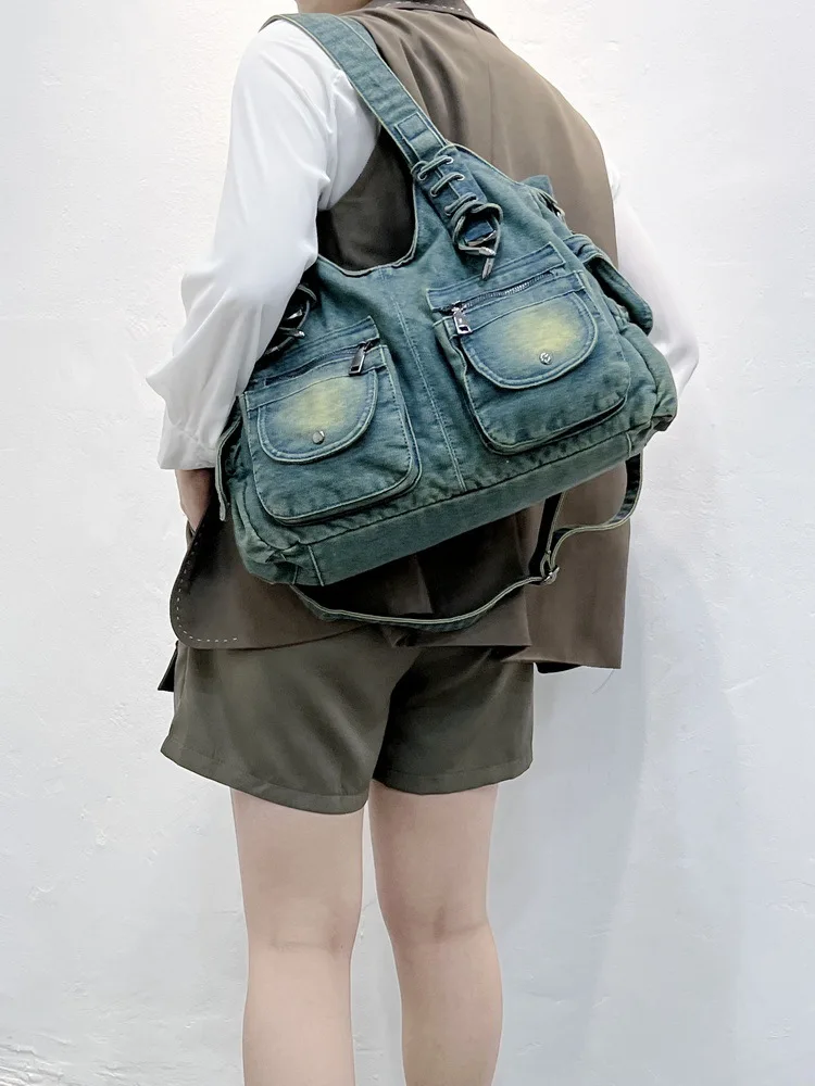 denim shoulder bag