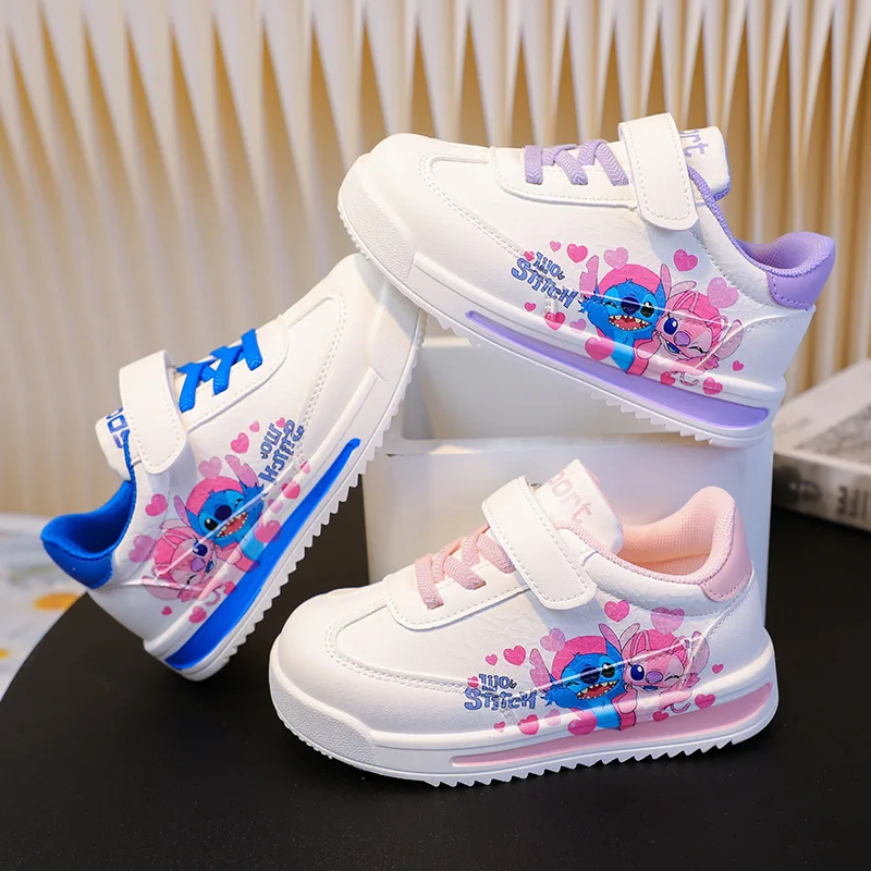 أحذية كاواي ستيتش الرياضية ديزني ستيتش آند أنجل أحذية تنس للأطفال أحذية رياضية كاجوال للأولاد والبنات أحذية سلة الغرز أفضل هدية