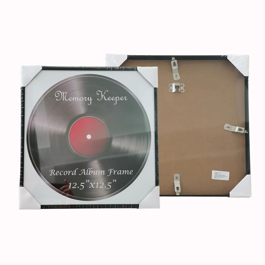 Metal Photo Frames For LP Record Photo Frame For Wall Hanging 12.5x12.5 Inch High Glossy Frame For vinyl LP covers photo frame