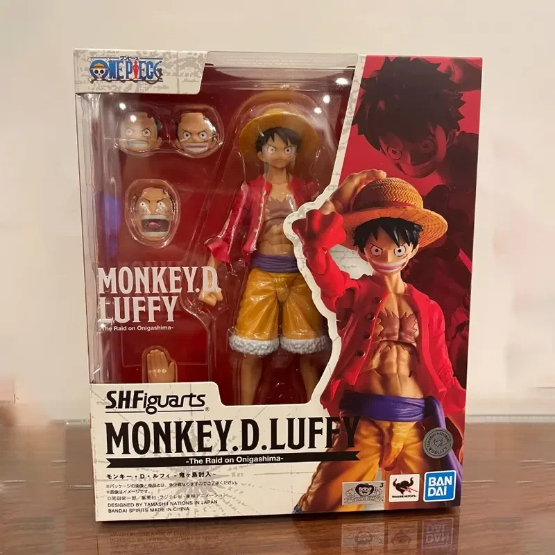 

Bandai Original Anime One Piece Luffy S.H.Figuarts Monkey D Luffy Pvc Action Figures Collection Model Toys For Children