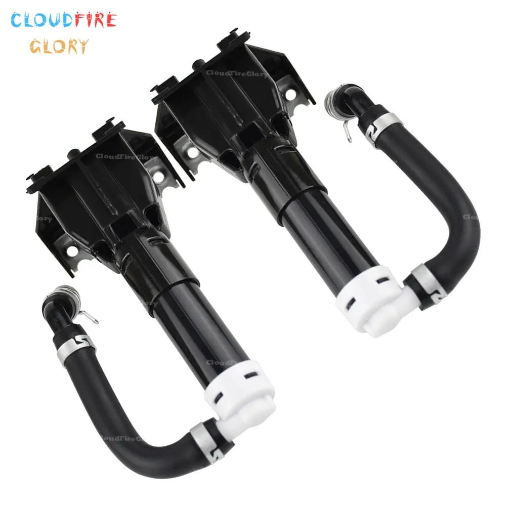 

8264A137 8264A138 Pair Front Left Right Headlight Washer Nozzle Plastic Black For Mitsubishi Outlander XL 2010 2011 2012 2013