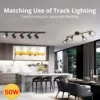 Dimmable Track Light Ceiling Rail Lighting Track Lamp Set 20W Spot Led For Bedroom Lighting Clothing Shop Home Led Rail lights 2