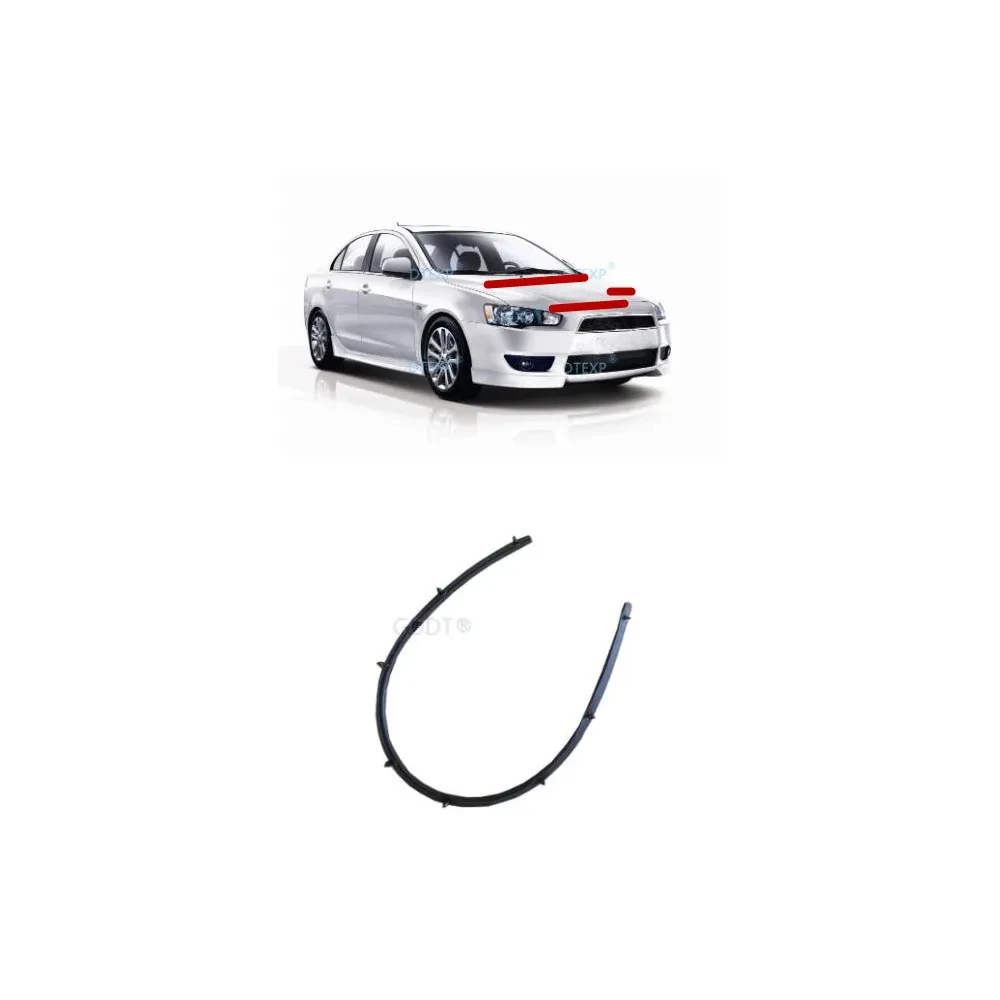Hood Rubber Bonnet Weather Strip Water Proof Strip 1 Piece for Lancer CY CX 5902A067 2007-Fortis Evo 10 X 5902A096 hood rubber seal