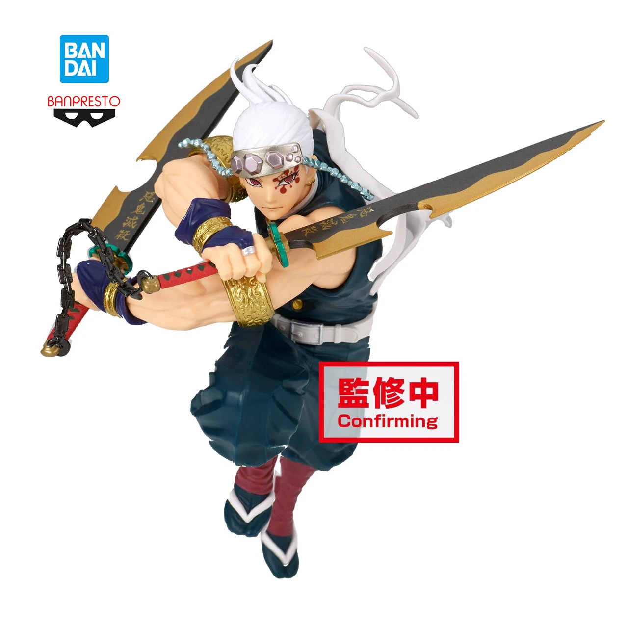 

In Stock Anime Figure Original 13cm BANPRESTO Demon Slayer Uzui Tengen Figuras Anime Model Toy Desktop Decoration Doll