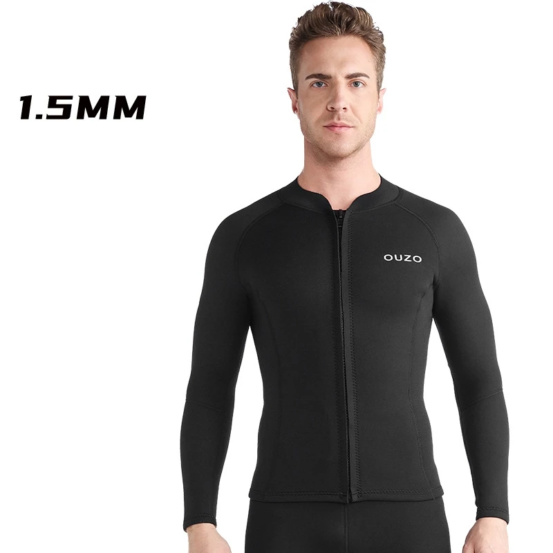 

1.5MM Neoprene Long Sleeve Keep Warm UnderWater Hunting Swim Diving Jacket Pants Adults Scuba Snorkeling Kayaking Surf WetSuit