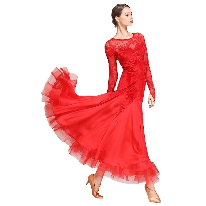 

International Standard Ballroom Dance Dress Competition Stage Dance Wear