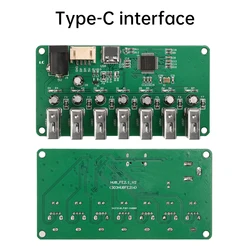 7 - Port USB 2.0 Hub with Power Supply and Dual Interface Expansion (Type - C)