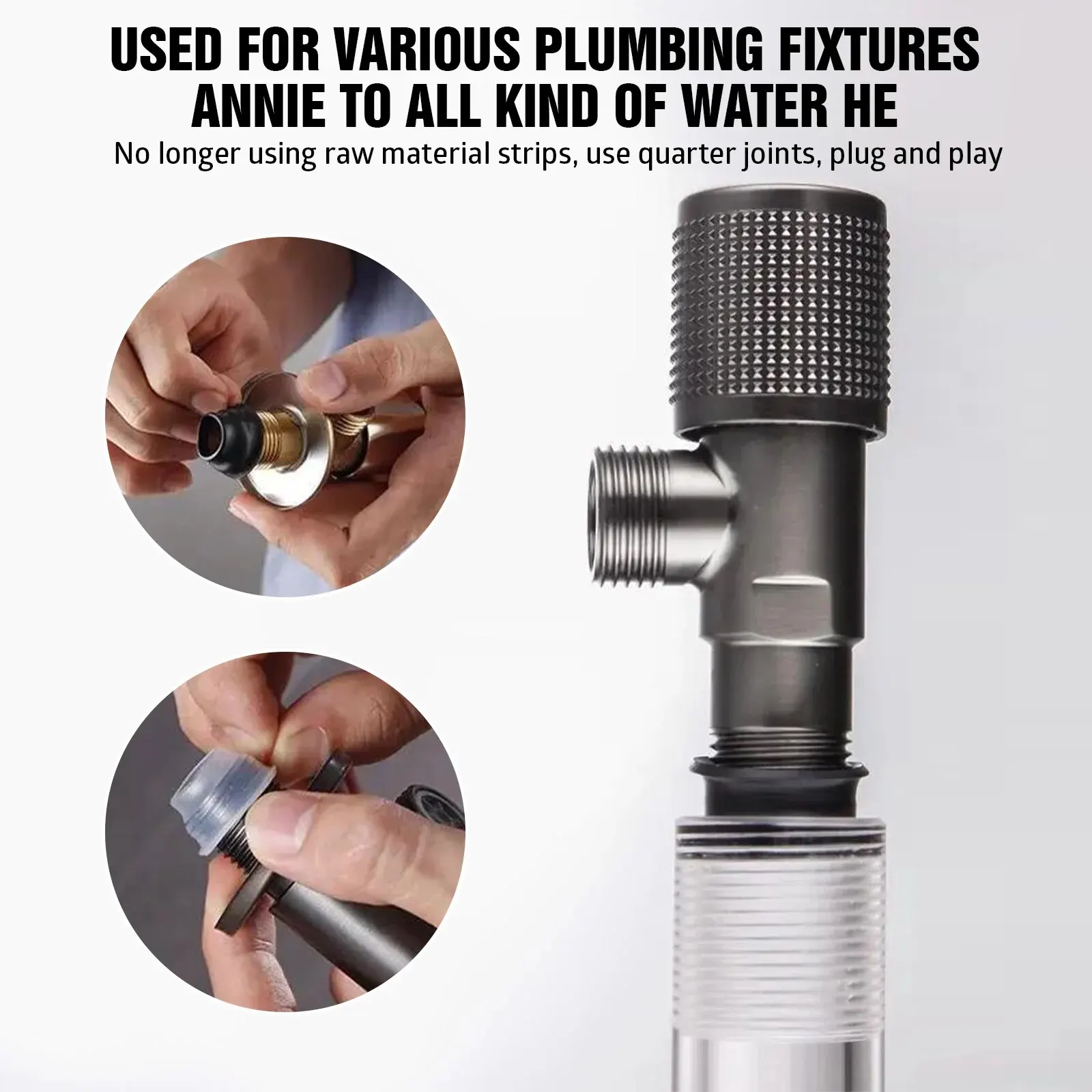 Sealing Gasket 10/50Pcs Faucet Leak-Proof Sealing Gasket Rubber Pipe Sealing Washer Silicone Raw Tape Triangle Valve Hose Plumbing Fitting Plug