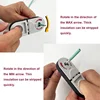 Universal Network Wire Stripping Tool for Cat5E, Cat6,Cat7, Cat8 - Coaxial Cable Stripper, Pocket Cable Stripper Tool 5