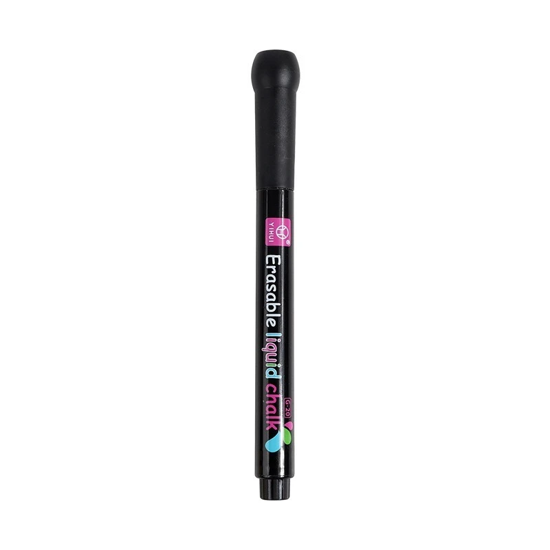 8 색 1-2mm 액체 분필 지울 수있는 형광펜 형광 마커 펜 화이트 보드 낙서 LED 광고 칠판 흰색