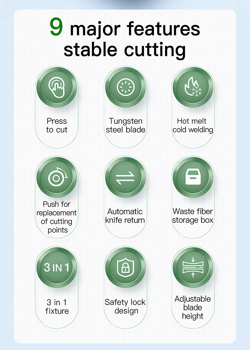 VD-1 One-step Fully Automatic High Precision Fiber Optic Cleaver FTTH Tool Optic
