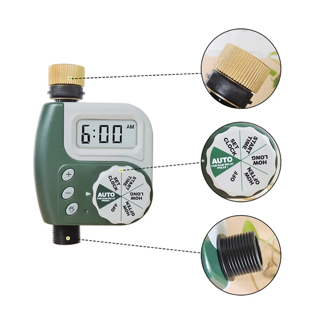Kerti Víz Időzítők Automatikus Öntözési Otthoni Időzítővezérlő Rendszer Lejátszás Öntöző - Image 2