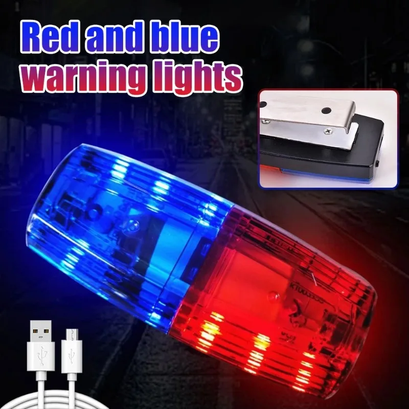 Red&Blue LED Shoulder Warning Police Light Shoulder Clip Light Sanitation Worker Safety Patrol Alarm Flash Signal Strobe Lamp led light,emergency light