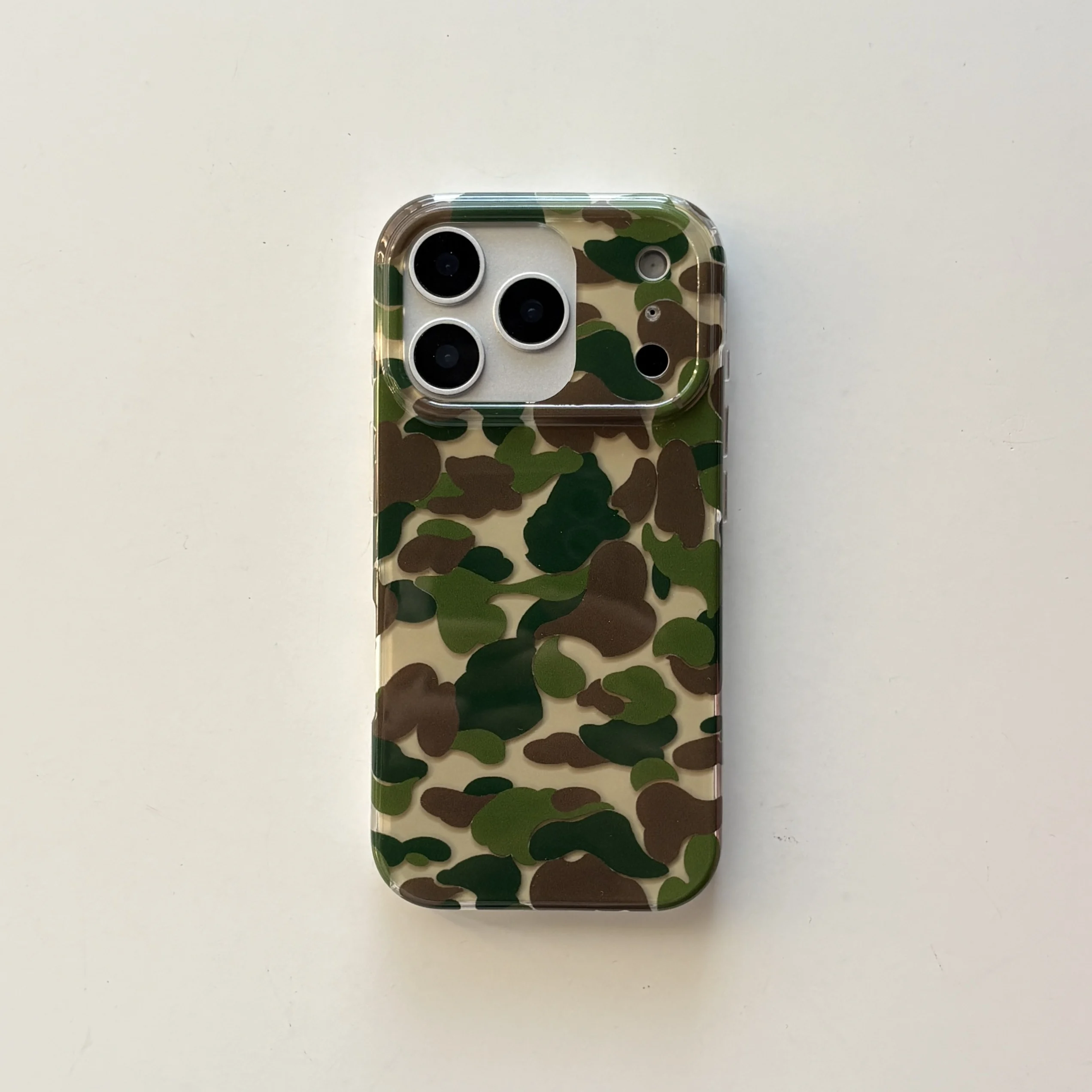 Stylish Multicolor Camouflage Glossy Phone Case