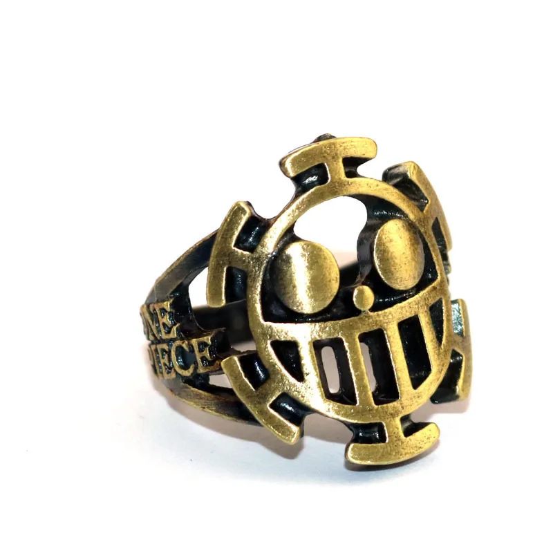 One Piece Anime Trafalgar Law Cosplay Ring Dead Or Alive Law Metal Rings Collane Pendenti Puntelli Accessori Figura Regali Giocattoli