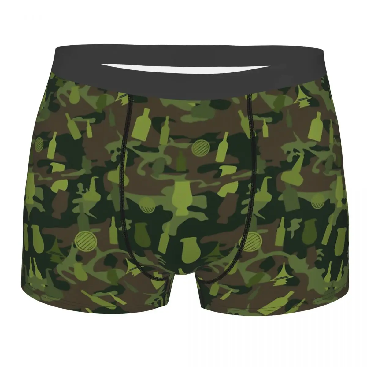 

Camo Camouflage Army Whisky Underpants Breathbale Panties Male Underwear Ventilate Shorts Boxer Briefs