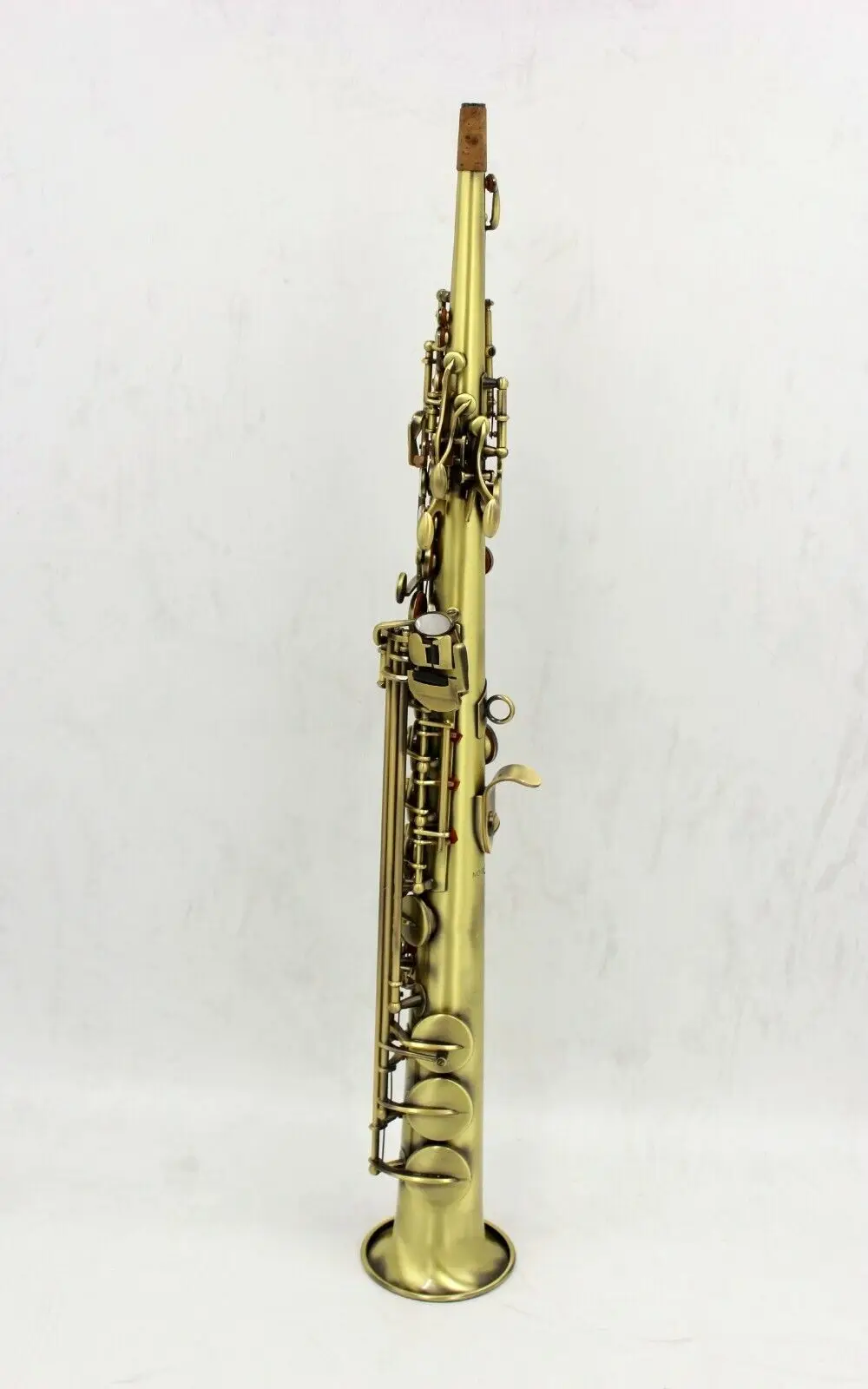 

Eastern music pro antique color straight Soprano Saxophone with G key sop sax