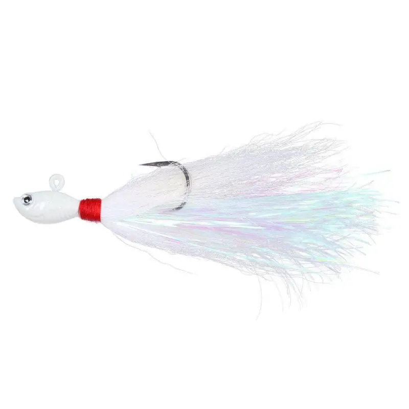 Bucktail Jigs 7g 10g 14g 21g 28g 42g 56g 82g Metal Jig Hook Saltwater Jigging Lure Jigs Bait For Mahi Marlin Waho Tuna Fishing