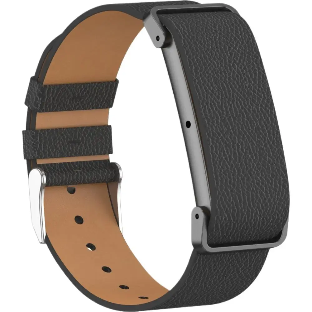 Premium Leather Watch Strap - Elegant Replacement Band with Metal Frame