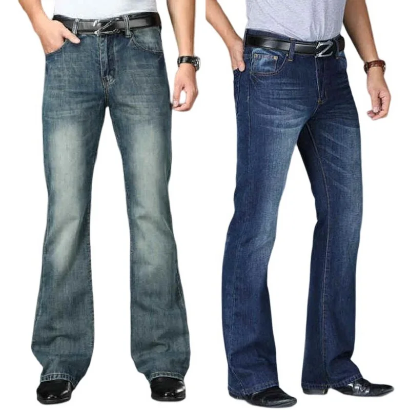Men's Flared Jeans Designer Classic Multiple Styles Size 28-40 6