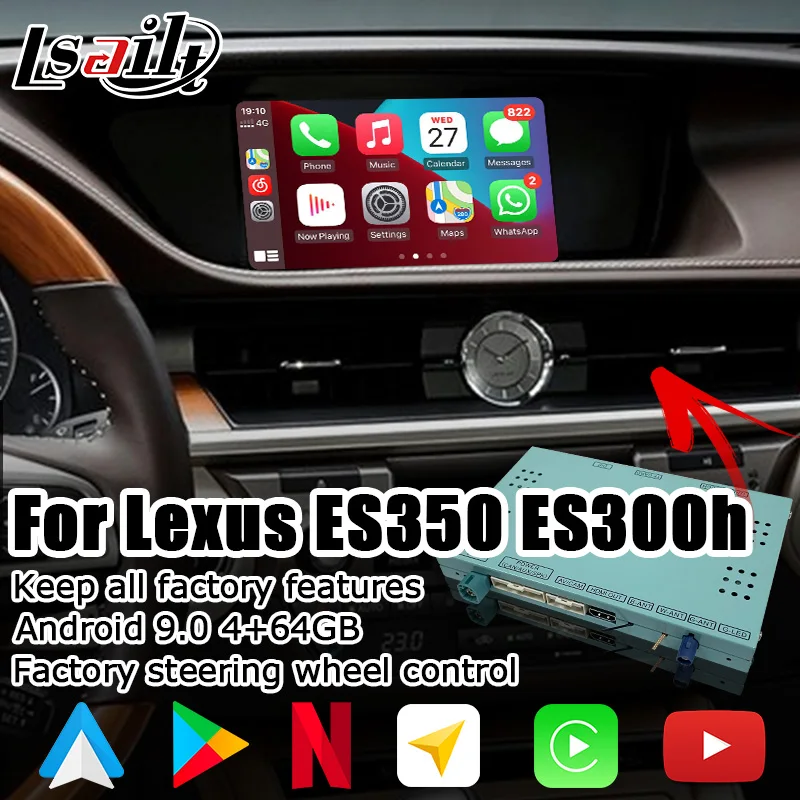 

Android / CP AA interface box for Lexus ES 8 inches display video interface with GVIF ES200 ES250 ES300h ES350