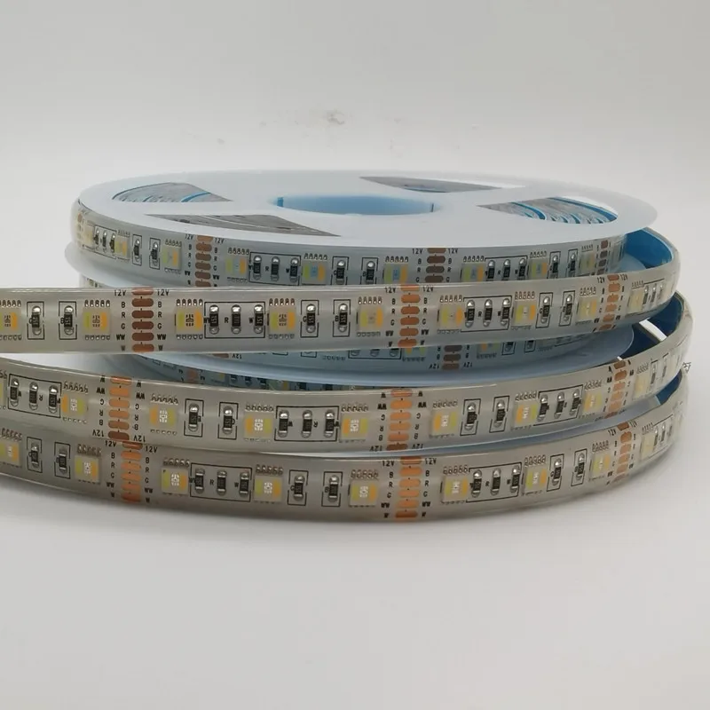 12MM PCB RGB CCT LED Strip 5050 DC12V/ 24V Flexible Light RGB+White+Warm White 5 color in 1 LED Chip 60 LED/m 5m/lot waterproof 12mm pcb rgb cct led strip 5050 dc12v 24v flexible light rgb white warm white 5 color in 1 led chip 60 led m 5m lot waterproof